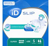 56 x iD Expert Slip Super | Small | Unisex Incontinence Slips | 4 Packs of 14