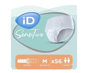 56 x iD Senstitive Normal | Medium | Adult Incontinence Pants | 4 Packs of 14