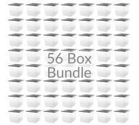 56 x Plastic Storage Boxes 110 Litres Extra Large - Clear & Black Supa Nova by Strata