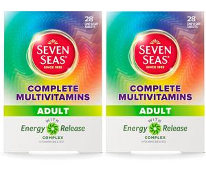 56 x Seven Seas Complete Multivitamins Adult for Energy Release Heart Skin Bones