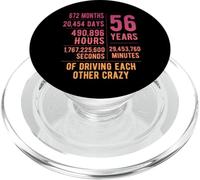 56 Years Married Funny 56th Wedding Anniversary PopSockets PopGrip for MagSafe