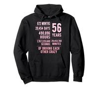 56 Years Married Funny 56th Wedding Anniversary Pullover Hoodie