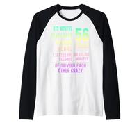 56 Years Married Funny 56th Wedding Anniversary Raglan Baseball Tee
