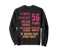 56 Years Married Funny 56th Wedding Anniversary Sweatshirt