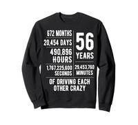 56 Years Married Funny 56th Wedding Anniversary Sweatshirt