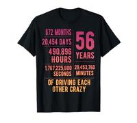 56 Years Married Funny 56th Wedding Anniversary T-Shirt