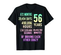 56 Years Married Funny 56th Wedding Anniversary T-Shirt
