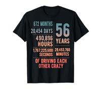 56 Years Married Funny 56th Wedding Anniversary T-Shirt