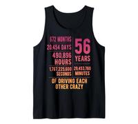 56 Years Married Funny 56th Wedding Anniversary Tank Top