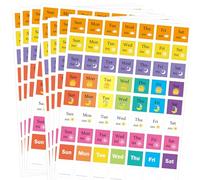 560 Pcs Medication Sticker Labels, Medication Instruction Labels, Morning Noon Night Bedtime Medication Reminders 0.78" AM PM for