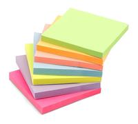 560 Sheets Stick Notes, 3x3 in Self-Stick Note Pads Super Sticking Power 7 Brilliant Colors Memo Pads for Notebook Office School & Home,80 Sheets/Pad