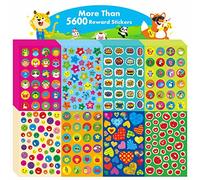 5600+ Incentive Stickers, 280+ Cartoon Designs, Animals, Circle, Fruits Motivational Stickers for Teacher Classroom Reward Gift Encourage Kids to Do Chores Go to The Toilet (20 Sheets)