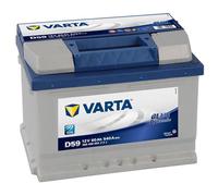 Car Battery D59 Varta 075 540A 60Ah 4Yr Warranty 242x175x175 Blue Dynamic