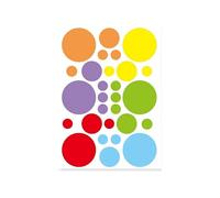 560PCS Colored Dot Stickers Multi-Size Round Circle Color Coding Labels Dots Label Stickers for Office Classroom Family Shop