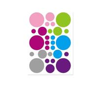 560PCS Colored Dot Stickers Multi-Size Round Circle Color Coding Labels Dots Label Stickers for Office Classroom Family Shop