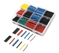 560pcs Polyolefin Heat Shrink Tubing with Storage Box, Big Collection of 12 Specifications, Made of Polyolefin, Flexible and Ductile, Various Sizes for Diverse Requirements, Great Life Assistant