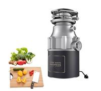 560W Food Waste Disposer, Under Sink Garbage Disposal with Air Switch，1200ML Capacity, 3400 RPM, 4 Stage Grinding, Kitchen Garbage Disposal for Sink Shredder Waste Disposer