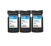 560XL 561XL PG560 CL561 XL Ink Cartridges Compatible With Select Printers Including TS5350 TS7450 TS5351 TS5352 TS5353 TS7451 Models Replacement For PG-560 CL-561 Cartridges(2Pack BK 1Pack Color)