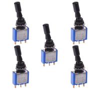 5636CDG2V APEM Black On-On Locking 6.35mm Miniature Toggle Switch SPDT (Pack of 5)