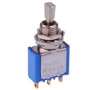 5637CDB-12 APEM (On)-Off-(On) Momentary 6.35mm Miniature Toggle Switch SPDT