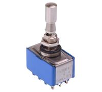 5669A3VX408 APEM On-Off-On Locking 6.35mm Miniature Toggle Switch 4PDT 4A 30VDC