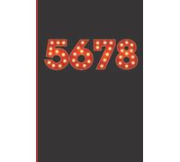 5678. Theatre Nerd Funny Musical Theatre Actor Thespian Performer Notebook: Musical theatre merch. Musical theatre gifts for teen girls, women and theatre kids