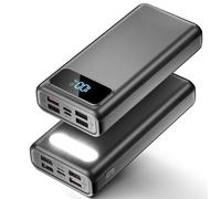 56800mAh 35W Portable Charger, Power Bank Large Battery Pack, Fast Charging Phone Charger USB-C Input/Output, 6 Charging Ports