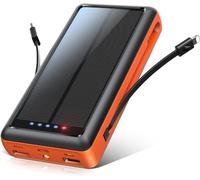 56800mAh 65w Portable Charger Power Bank, External Battery Pack Phone Charger, 5 Charging Port Battery Charger With Smart LED Display & Flashlight Built in 2 Extra Fast Charging Cable
