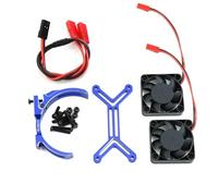 5687 56113 Motor Heat Sink Dual Cooling Fan Heatsink 56-58Mm for 1/5 for TRXS XMAXX XRT for Arr-ma for Kraton Upgrade Parts(Blau)