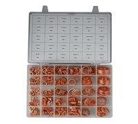 568pcs 30 Sizes Metric Copper Flat Ring Washer Gaskets Assortment Kit