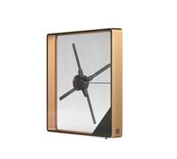 56cm Hologram Fan Built In Speaker 3D Led Projector Advertising Display With Metal Frame (Color : Gold+Black)