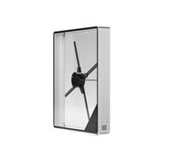 56cm Hologram Fan Built In Speaker 3D Led Projector Advertising Display With Metal Frame (Color : Gray+Black)