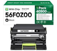 56F0Z00 Imaging Unit Replacement Compatible1-Pack Lexmark 56F0Z00 Drum Unit MS321 MS421 MS521 MX521 MX522 MS621 MX622 MS622 MX321MX421 B2338 B2442 B2546 B2650 MB2338 MB2442 MB2546 MB2650 Laser Printer