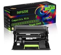56F0Z0E Compatible for Lexmark Drum Unit with Chip MX 520 Series MX 521 ade MX 521 de MX 522 adhe MX 522 adhs MX 522 Printers (1 Pack Black)