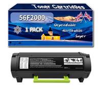 56F2000 56F200E Toner Cartridges Compatible for Lexmark MS321DN MS421DN MS421DW MS521DN MS621DN MS622DE MX321ADN Printers, High-Definition Printing Effect with Chip, 7000 Pages (1 Pack Black)