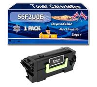 56F2U0E Toner Cartridges Compatible for Lexmark MX521de MS521dn MX521ade MX622ade MS621dn MX522adhe MS622de Printers (1 Pack Black)