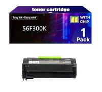 56F300K High Yield Black 6000 Pages Toner Cartridge Compatible for Lexmark Compatible Replacement for Lexmark MS321dn MX321adw MX321adn MS421dn MS421dw Printers,Black-1 pack