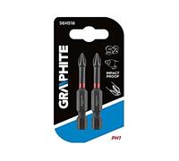 56H518 bit Phillips PH1 L. total: 50 mm mounting: 1/4" (E6.3 mm) 2pcs. GRAPHITE