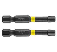 56H528 bit Torx® TX30 L. total: 50 mm mounting: 1/4" (E6.3 mm) 2 pieces GRAPHITE