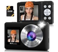 56M 2.7K Dual-Screen Digital Camera Black