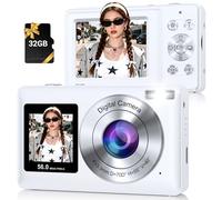 56M 2.7K Dual-Screen Digital Camera White