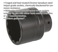 56mm 12 Point Bi-Hex DEEP Impact Socket - 3/4" Sq Drive For Ford Transit Hub Nut