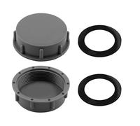 56MM Kitchen Sink Waste Pipe Blanking Cap 2 Pcs Appliance Trap Blanking Cap and Washer Washing Drainage Cap Female Thread Machine Dishwasher Taps Tool Plumbing for Sealing Joints & Pipes End