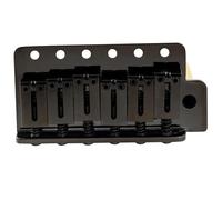 56mm Vintage 6 Screw Standard Electric Guitar Tremolo Bridge With Solid Brass Block(Modern BK)