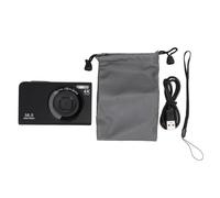 56MP 4K Digital Camera, Vlogging Camera with Autofocus, 16x Digital Zoom and 2.4 Inch Screen, Portable Compact Camera with Fill Light for Traveling and Social Media Recording (Black)