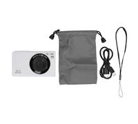 56MP 4K Digital Camera, Vlogging Camera with Autofocus, 16x Digital Zoom and 2.4 Inch Screen, Portable Compact Camera with Fill Light for Traveling and Social Media Recording (White)