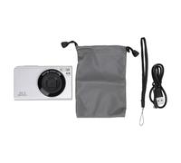 56MP 4K Digital Camera, Vlogging Camera with Autofocus, 16x Digital Zoom and Anti - Shake, 2.4 Inch IPS Screen, Portable Compact Camera with Fill Light for YouTube Travel Photograp (Silver)