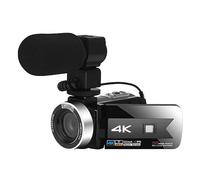 56MP Vlog Camcorder 4K Digital Video Cameras For Live Stream WIFI Webcam 16X Zoom Night Vision Full UHD Recorde Takes Sharp Smooth(128G SD Card,4)