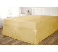 56P Polycotton Valanced Fitted Sheet Rapport Home Cream King