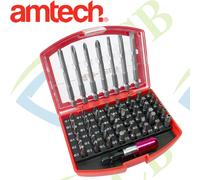 56PC CRV SCREWDRIVER BITS SET WITH CASE SLOTTED PHILLIPS POZI SECURITY TORX HEX